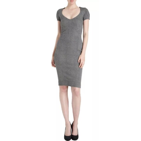 NWT L'Agence herringbone tweed tailored sheath dress - Picture 1 of 6
